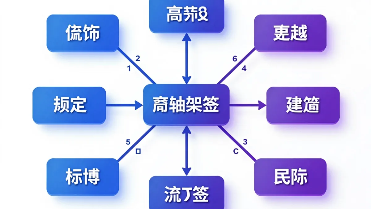 第四色婷婷标签分类系统示意图，展示多层级标签细分与内容关联逻辑
